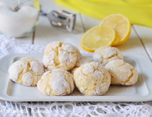 Biscotti al limone, lemon cookies