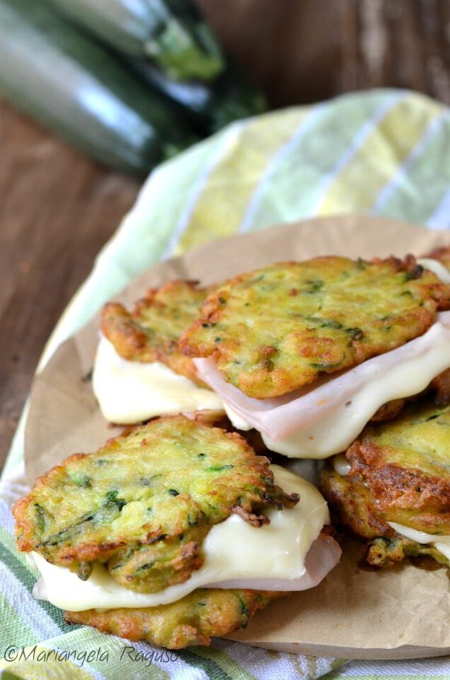 Frittelle di zucchine farcite