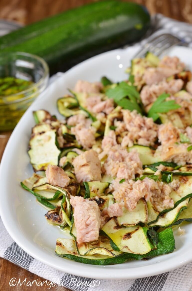 ZUCCHINE GRIGLIATE AL TONNO ricetta antipasto o contorno