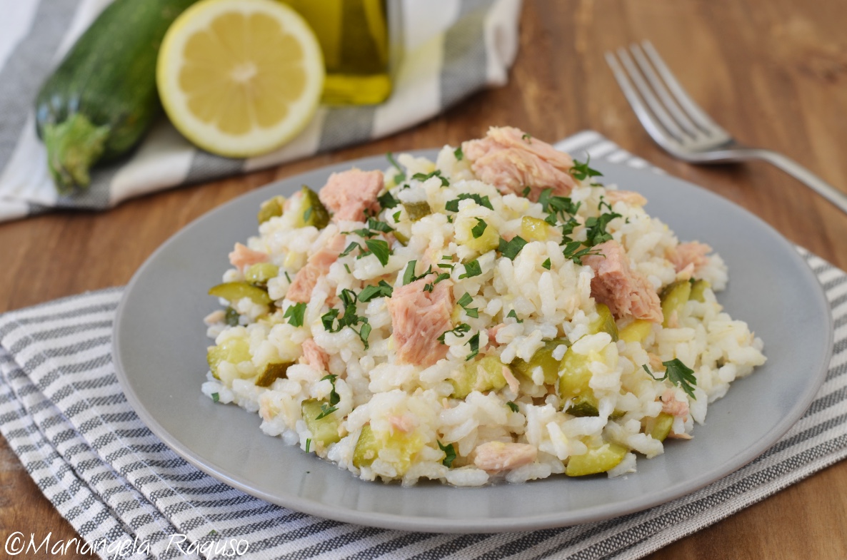 Insalata di riso tonno e zucchine