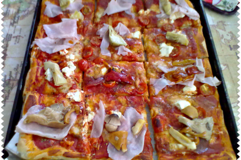 PIZZA AL TAGLIO (ricetta finger-food)