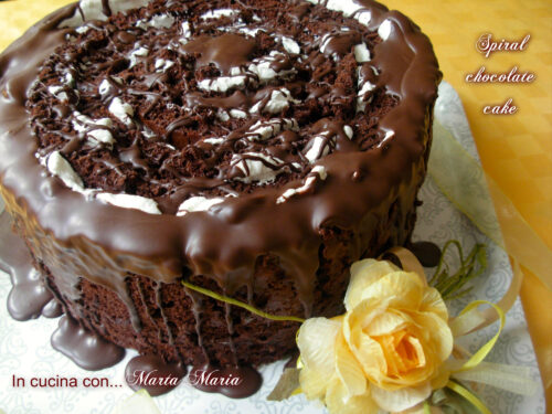Spiral chocolate cake, ricetta facile