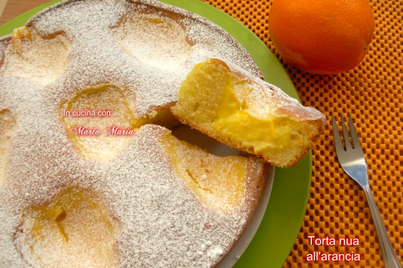 Torta nua all’arancia, ricetta Bimby