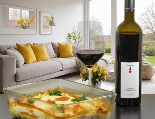 Lasagne alla Zucca Salsiccia e Provolone Piccante da Servire con Incocciato Nero d’Avola 2021 Timpe d’Arancio