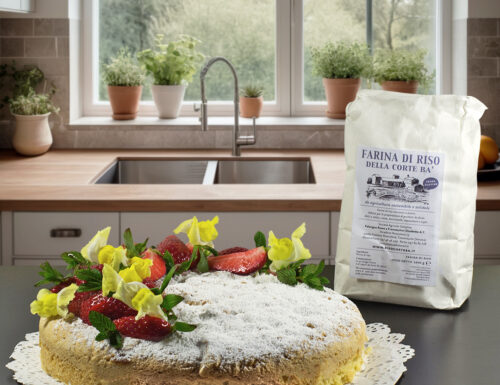 Sbriciolata con Farina di Riso da Agricoltura Sostenibile e Solidale della Corte Bà di Remo Falavigna con Confettura di Fragole