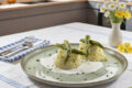 Timballini di Risotto agli Asparagi su Crema di Mozzarella