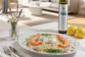 Risotto  Burrata e Gamberoni con Condimento a Base di Olio Extravergine di Oliva Aromatizzato al Limone Olio Febo