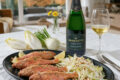 Triglie in Pastella con Insalata di Indivia e Finocchi da Servire con Monti Lessini DOC Durello Metodo Classico Cantina Franchetto - Bevilacqua.wine