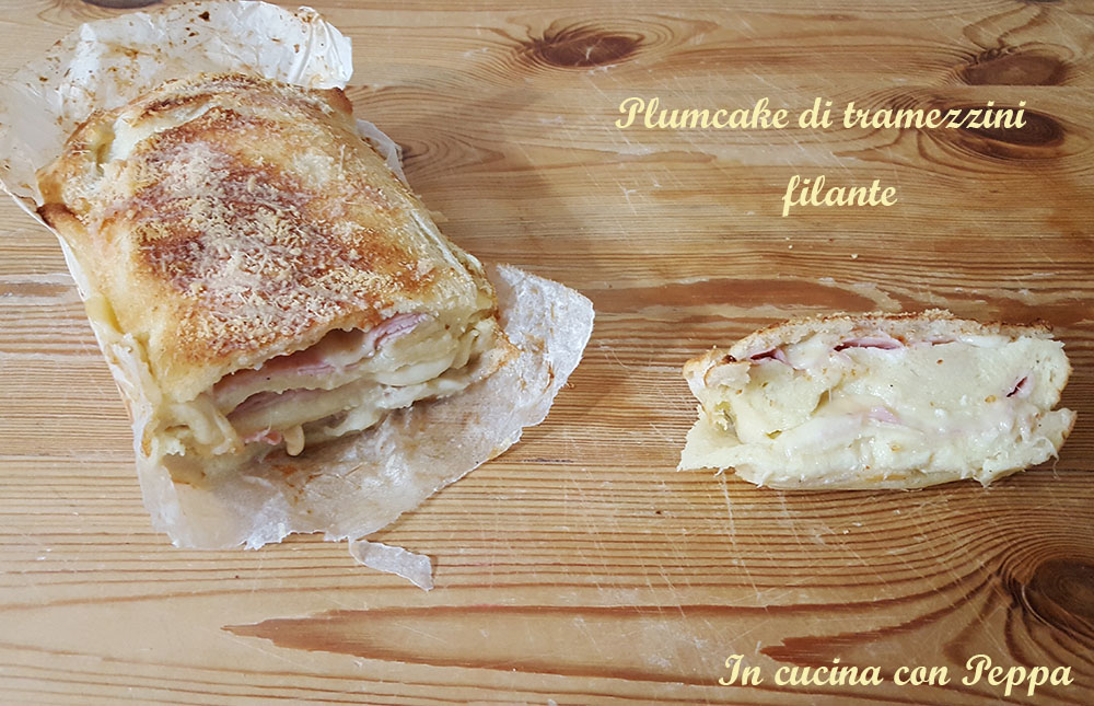 plumcake di tramezzini filante