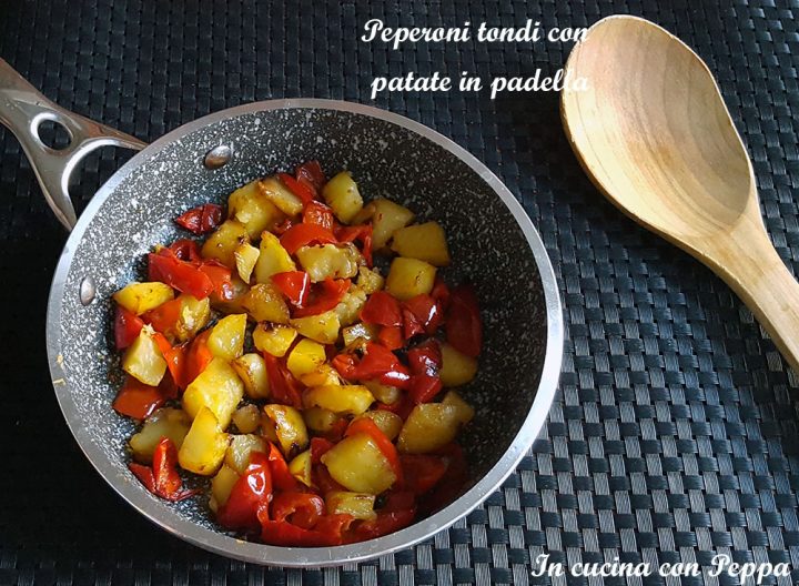 peperoni tondi con patate in padella