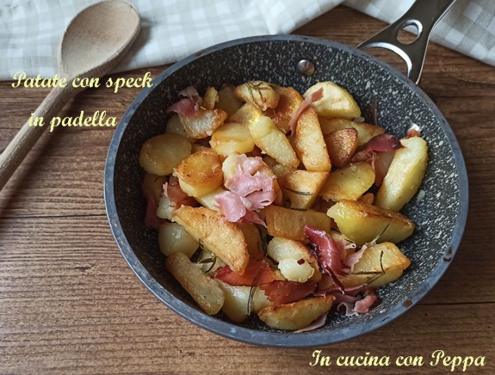 patate con speck in padella patate con speck in padella