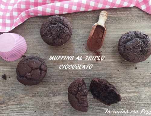 MUFFINS AL TRIPLO CIOCCOLATO