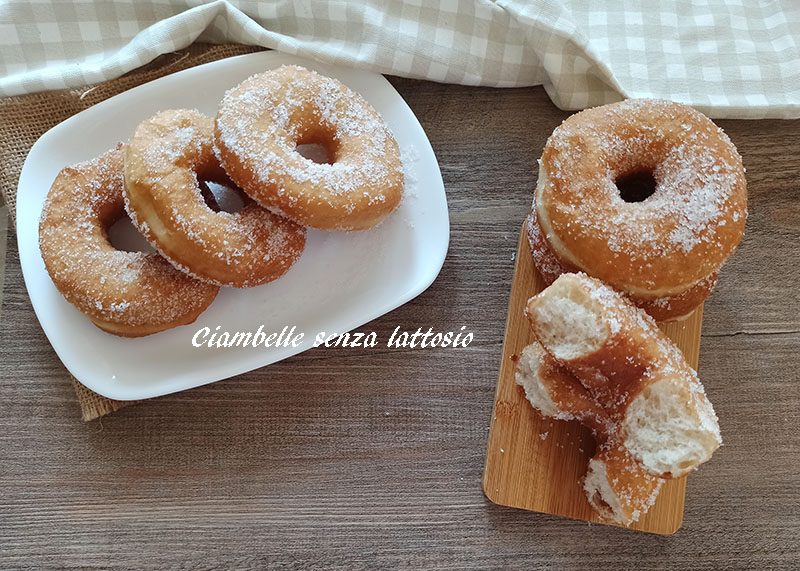 ciambelle senza lattosio