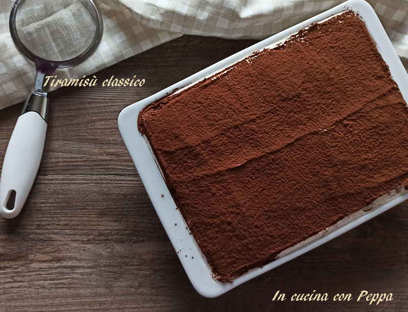 tiramisù con crema senza uova