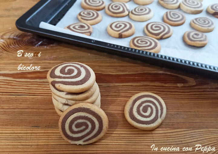 biscotti di frolla bicolore