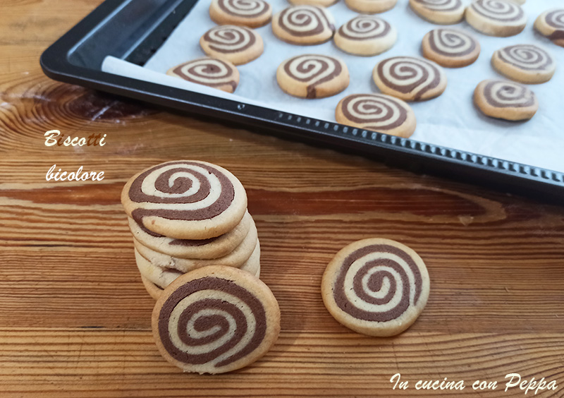 biscotti di frolla bicolore