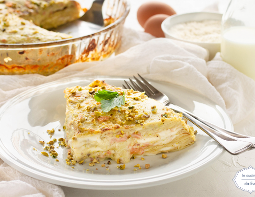 Lasagna salmone e pesto di pistacchi