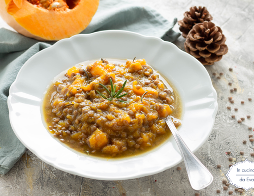 Zuppa di lenticchie e zucca