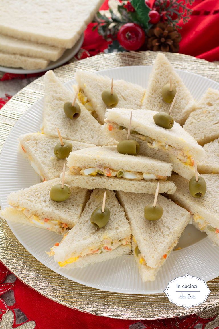 Tramezzini con tonno olive e giardiniera Ricetta della mamma