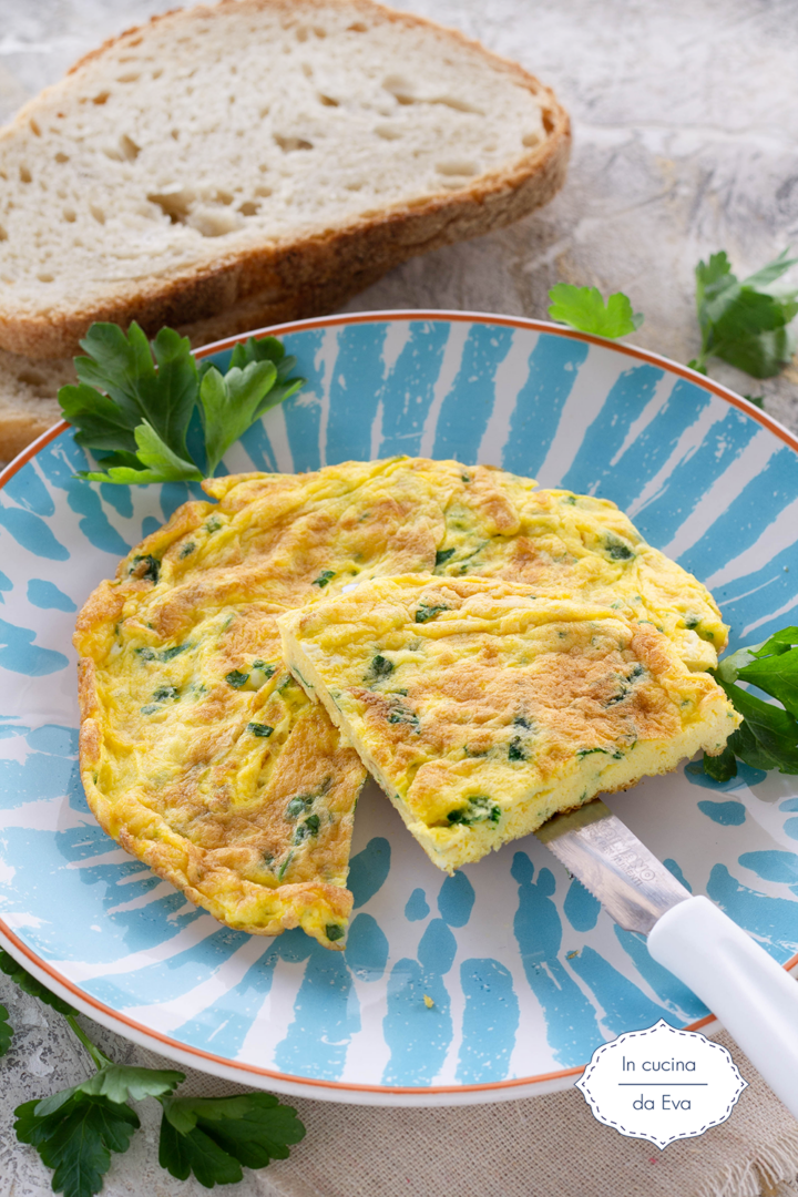 Frittata-con-il-prezzemolo-appena-cotta