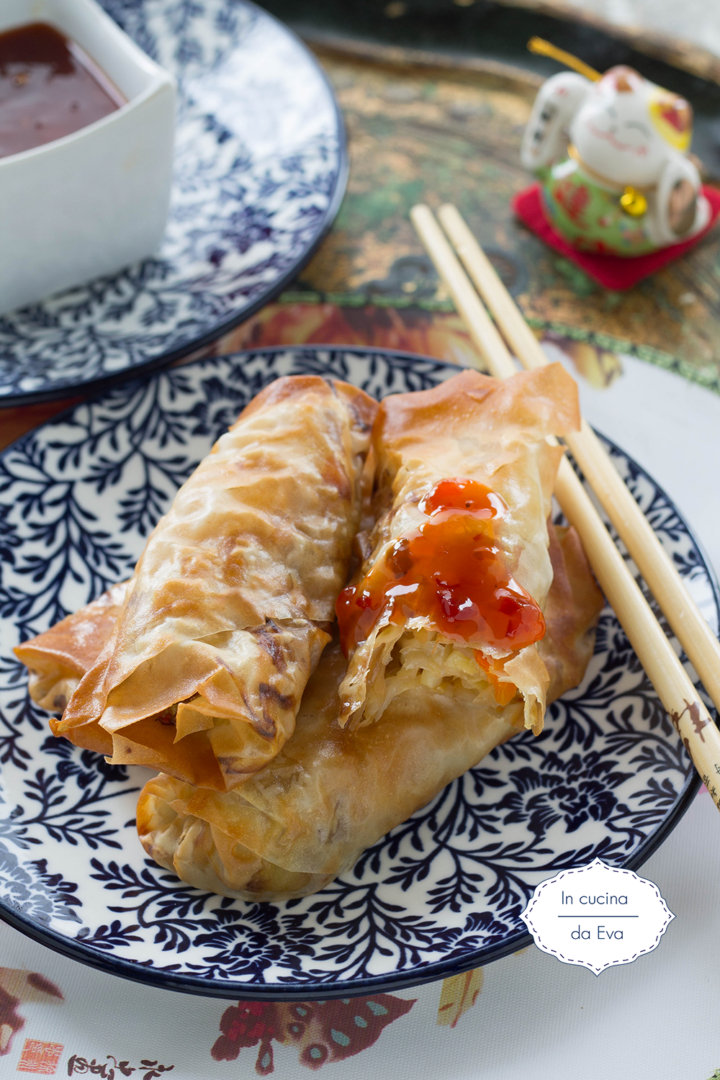 Involtini primavera con pasta Fillo