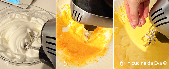 Albumi-montati-a-neve-e-tuorli-montati-con-zucchero-e-pizzico-di-sale