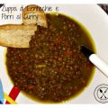 Zuppa di lenticchie e porri al curry
