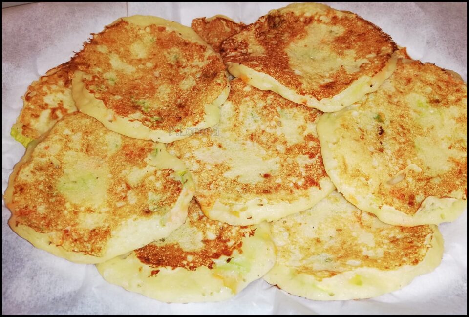 Pancake salati ai fiori di zucca