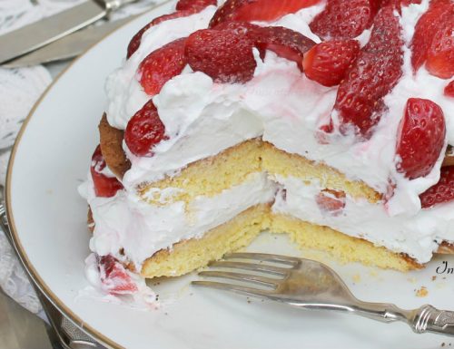 Torta Fredda alle Fragole e Limoncello | Senza Cottura