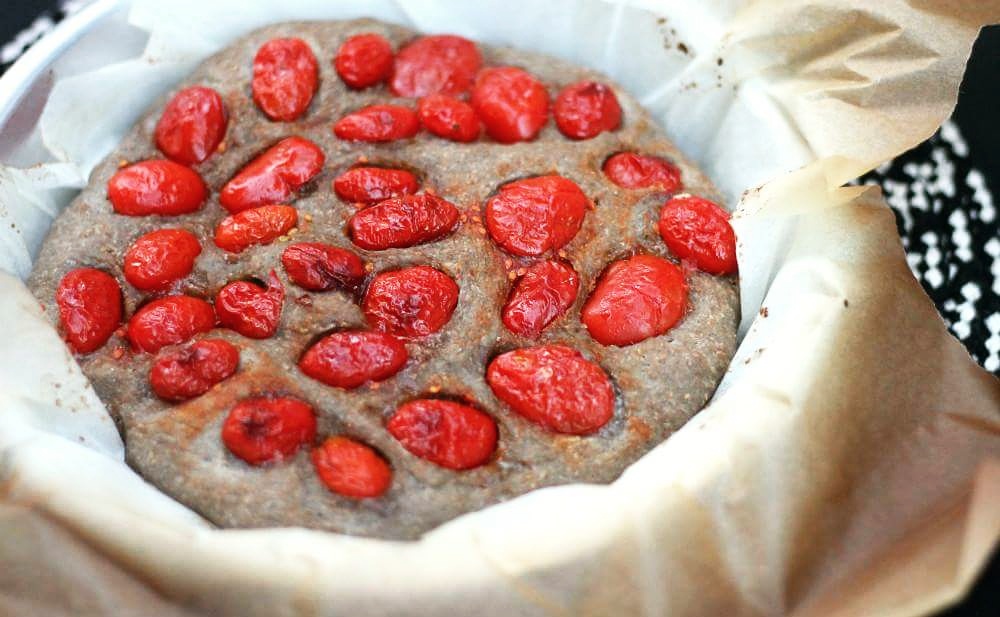 FOCACCIA CON POMODORINI farina di grano arso | focaccia pugliese