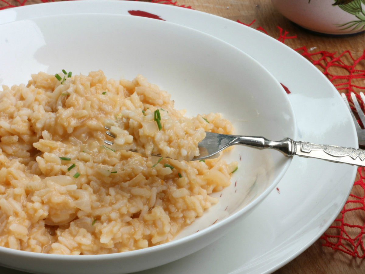 RISOTTO ALLA VODKA ricetta primo piatto con riso senza burro