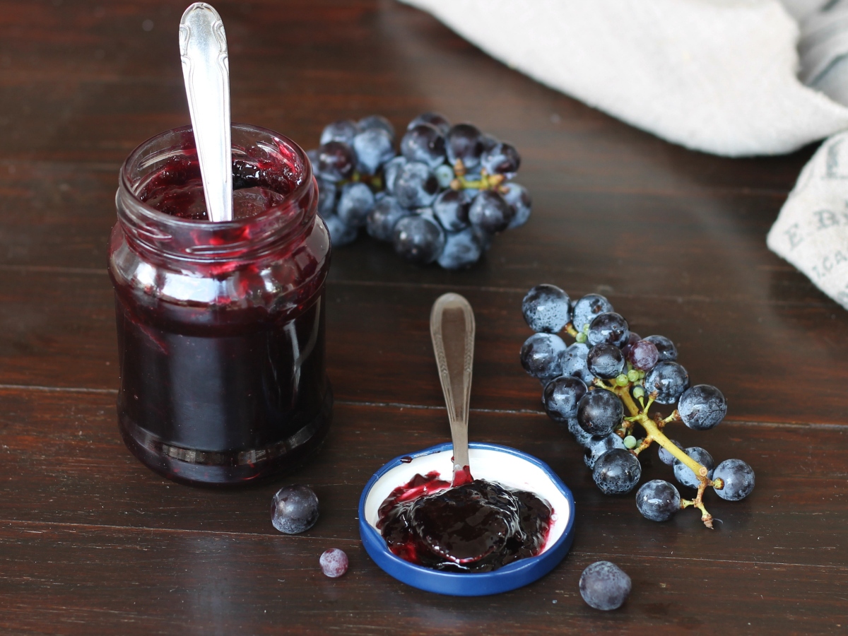 MARMELLATA DI UVA NERA ricetta facile confettura fatta in casa