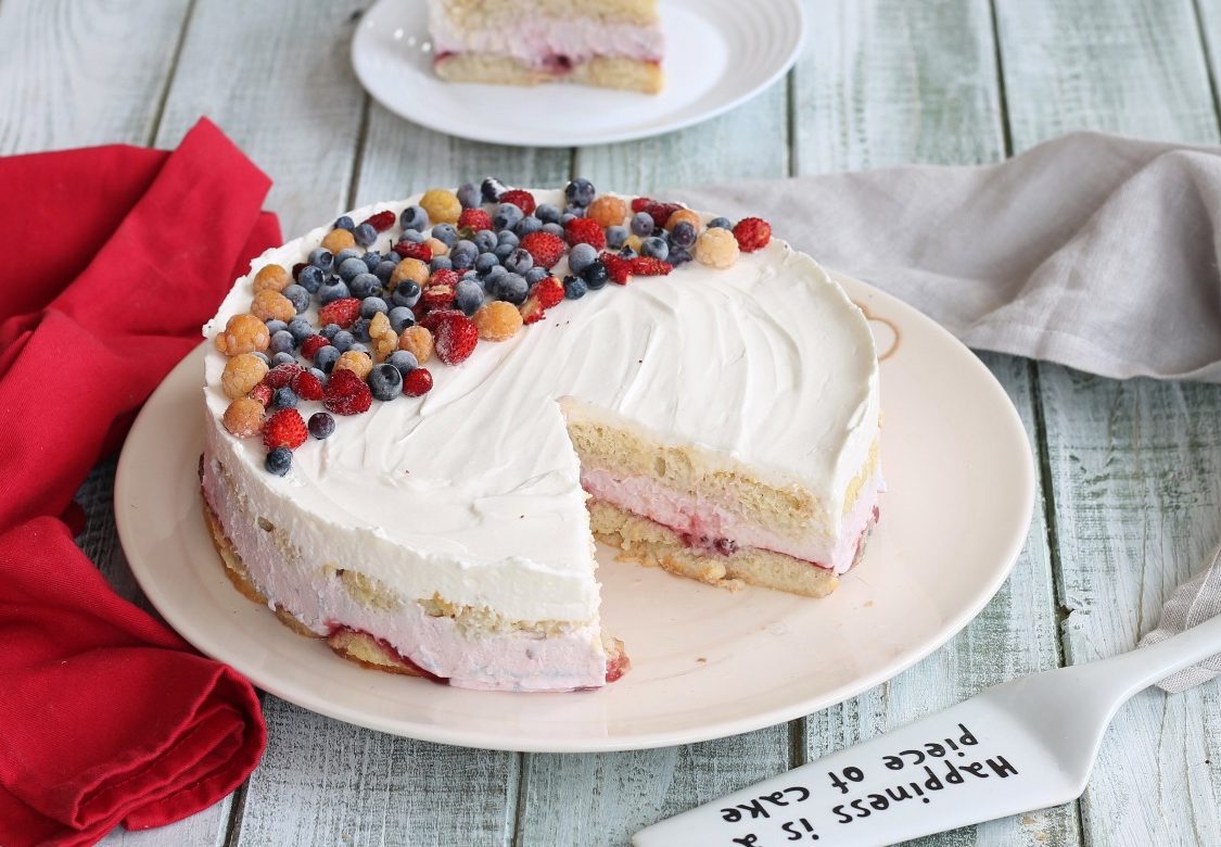 Torta Frutti Di Bosco Senza Cottura Ricetta Dolce Freddo