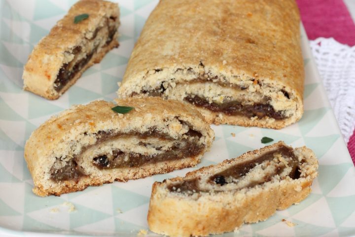 Strudel ai fichi senza burro e uova | ricetta dolce con pasta frolla morbida