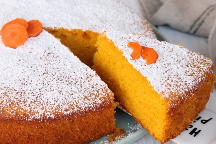 Torta Camilla | ricetta originale torta carote arancia mandorle morbidissima