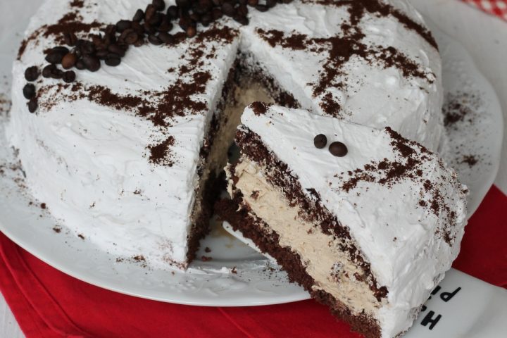 Torta paradiso cioccolato caffe' | ricetta torta al cacao con crema paradiso