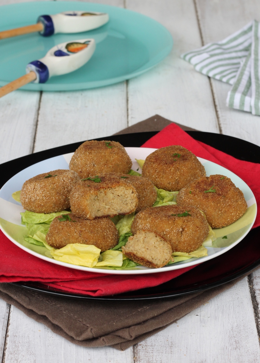 Mini HAMBURGER vegetali ricetta polpette di melanzane al forno