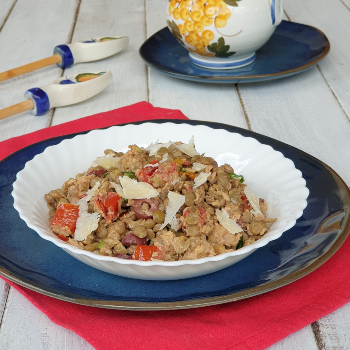 LENTICCHIE fredde all'insalata ricetta insalata di lenticchie tonnata | piatto freddo