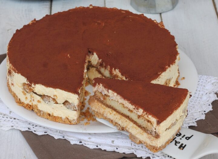 CHEESECAKE Al TIRAMISU Ricetta Torta Dolce Con Savoiardi Senza Cottura