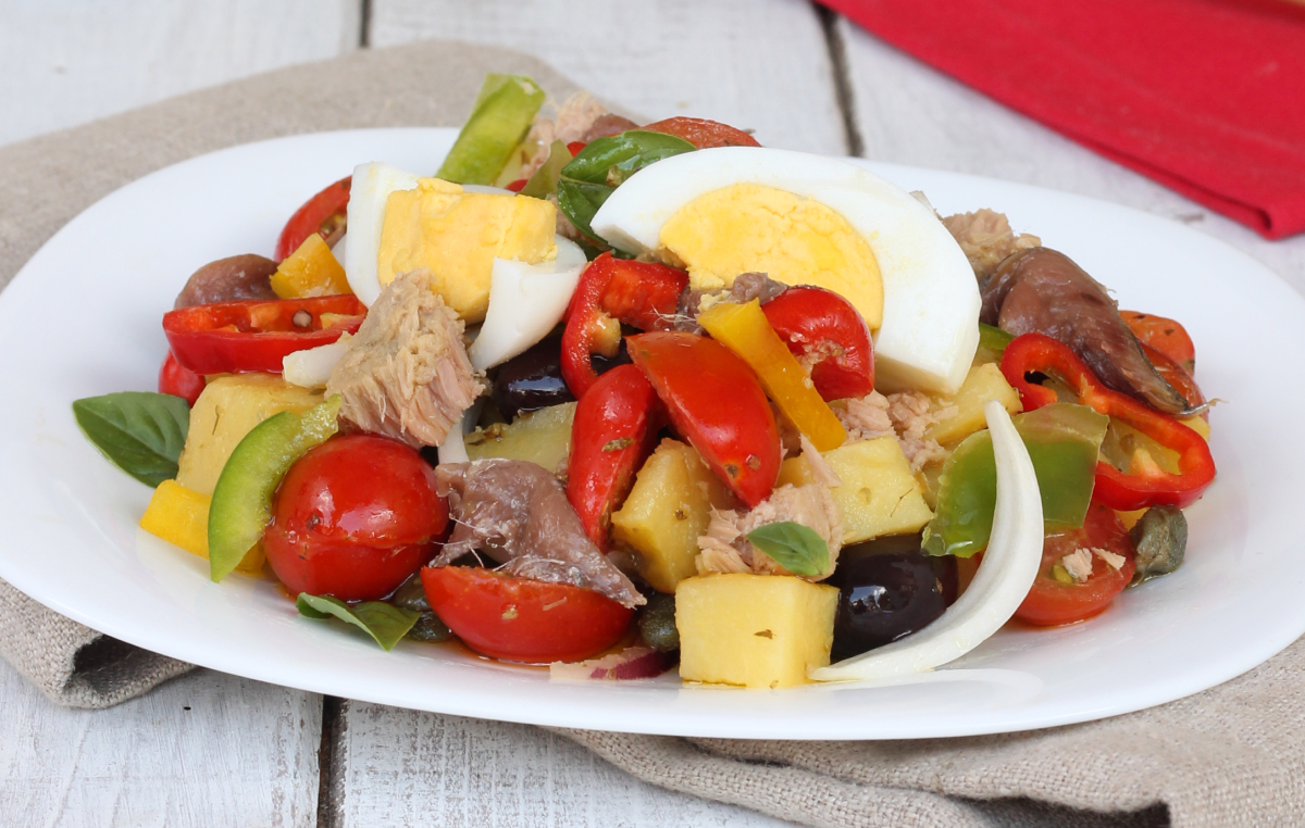 CONDIGLIONE ricetta LIGURE insalata tipica genovese cundigiun