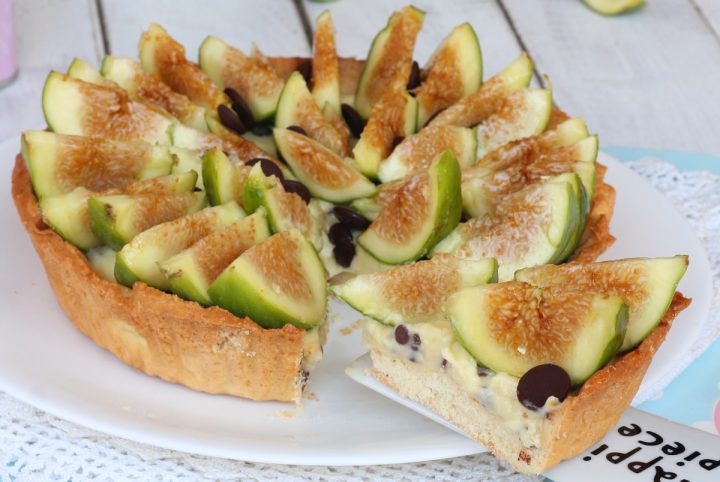 CROSTATA con FICHI FRESCHI CREMA e CIOCCOLATO ricetta fredda