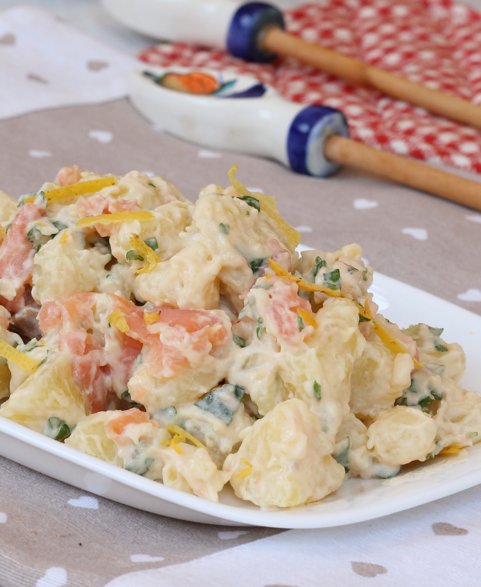 PATATE SALMONATE insalata di patate salmonata | ricetta fredda estiva
