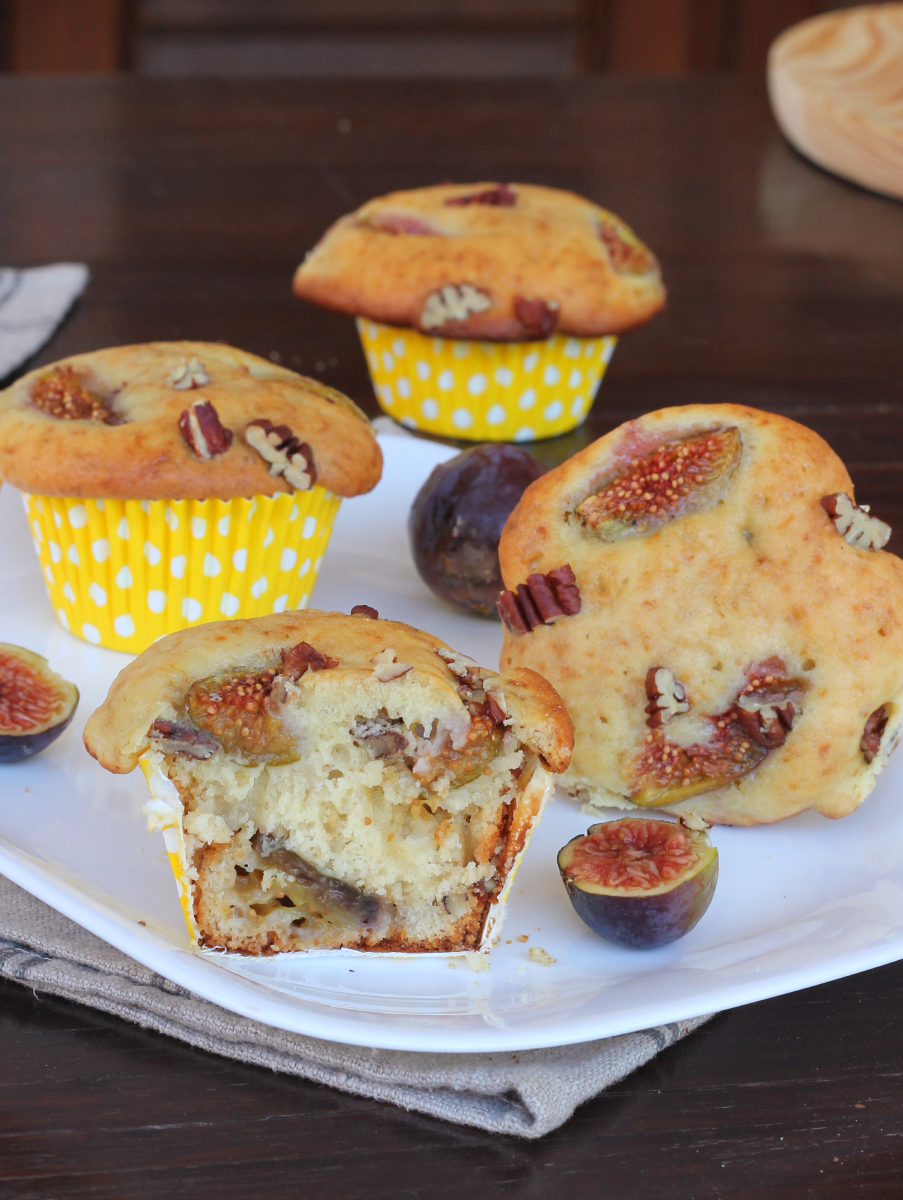 MUFFINS FICHI E NOCI tortine con fichi freschi morbidissime senza burro