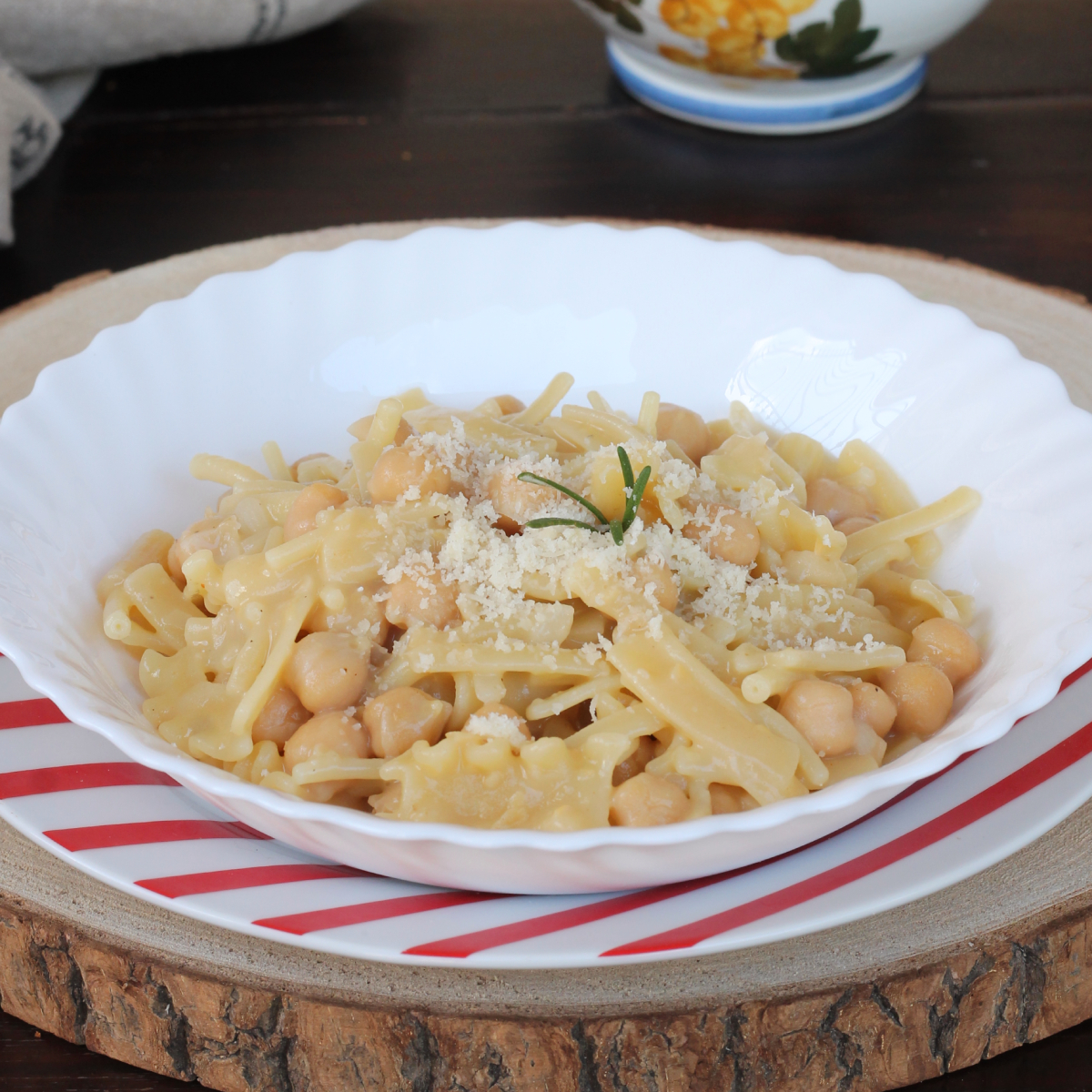 PASTA E CECI CREMOSA NAPOLETANA ricetta pasta e ceci cremosa in bianco