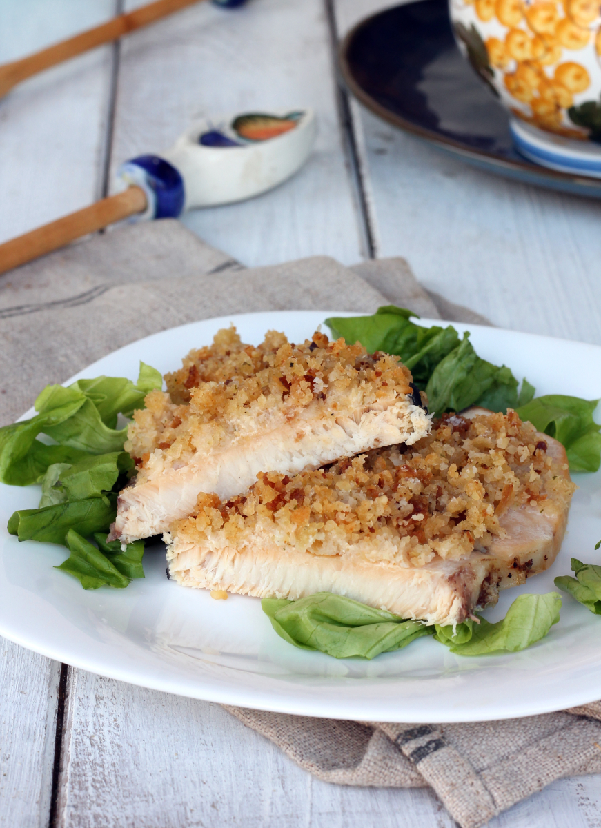 PESCE SPADA GRATINATO nella friggitrice ad aria | o gratinato al forno