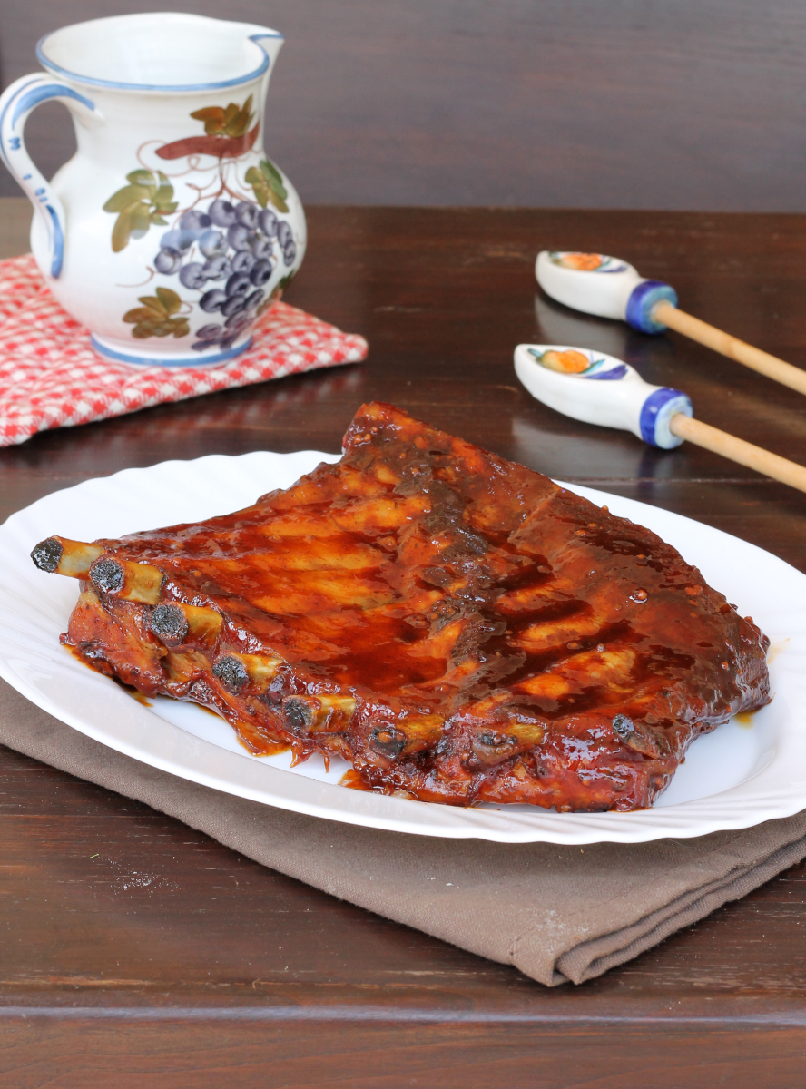 COSTINE DI MAIALE BBQ | ribs | costine con salsa barbecue ricetta