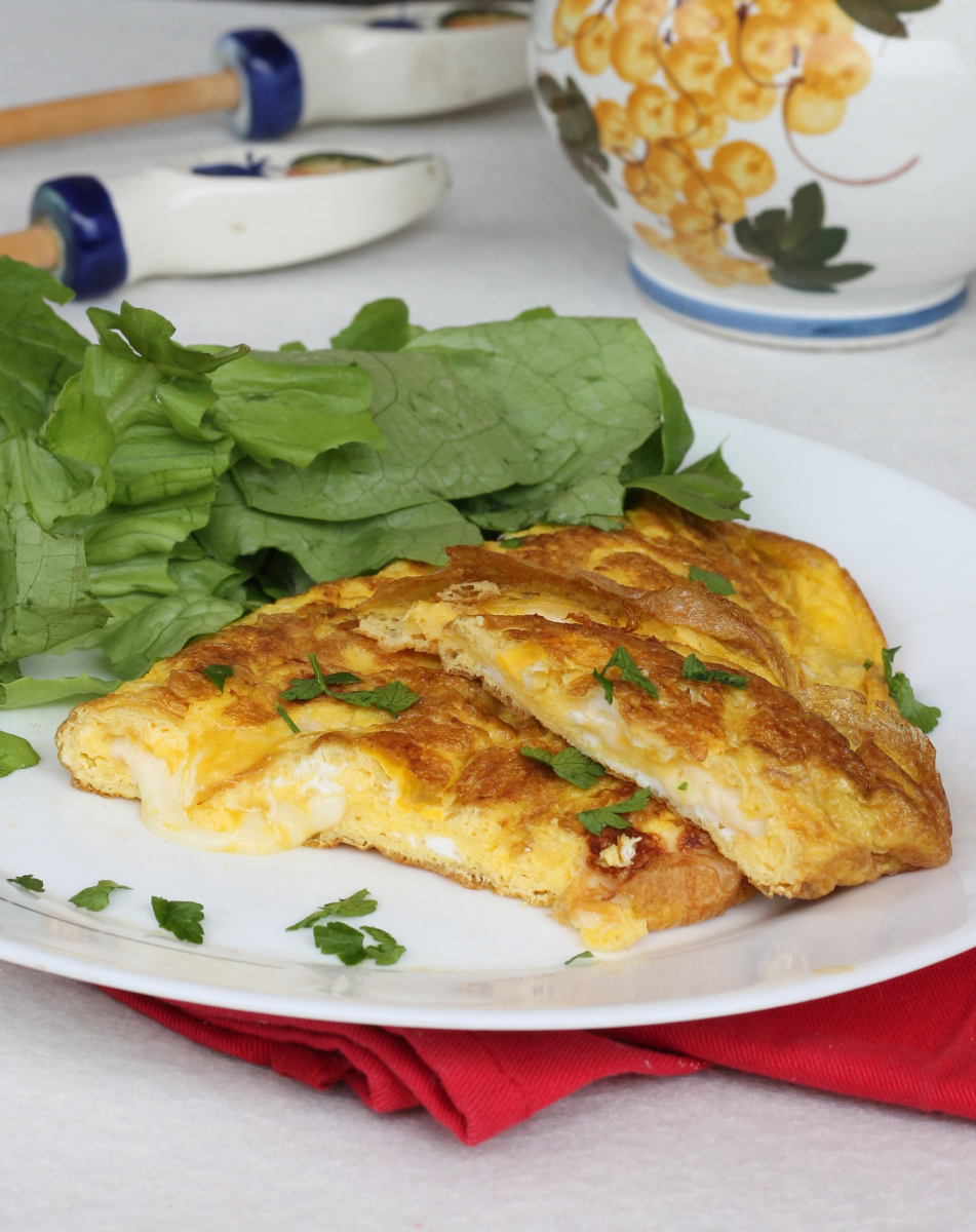 OMELETTE AL FORMAGGIO omelette senza latte | omelette francese