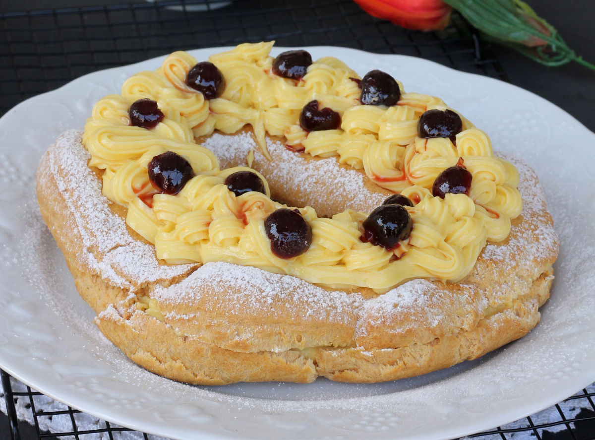 ZEPPOLA DI SAN GIUSEPPE GIGANTE zeppolone al forno morbido ZEPPOLA DI SAN GIUSEPPE GIGANTE zeppolone al forno morbido