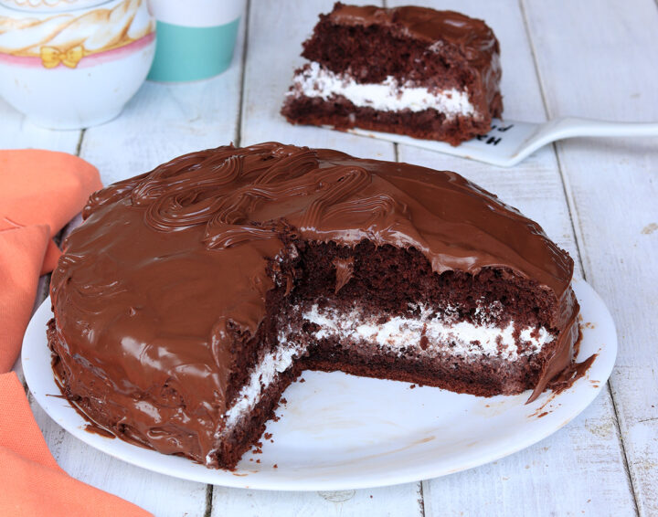 TORTA DELICE torta sofficissima panna e nutella | torta al cioccolato
