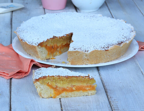 CROSTATA PESCHE CIOCCOLATO BIANCO E COCCO